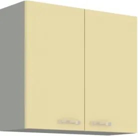 Horná kuchynská skrinka Karmen 80 G - 72, 80 cm, šedá/krémová%