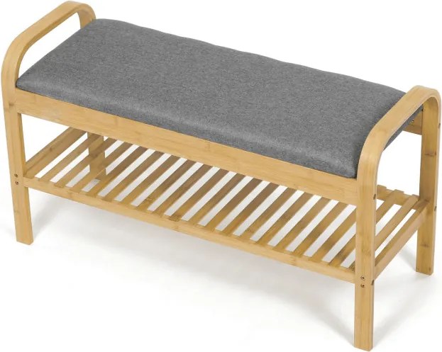 Bambusový botník prírodný DR-N1016 GREY2