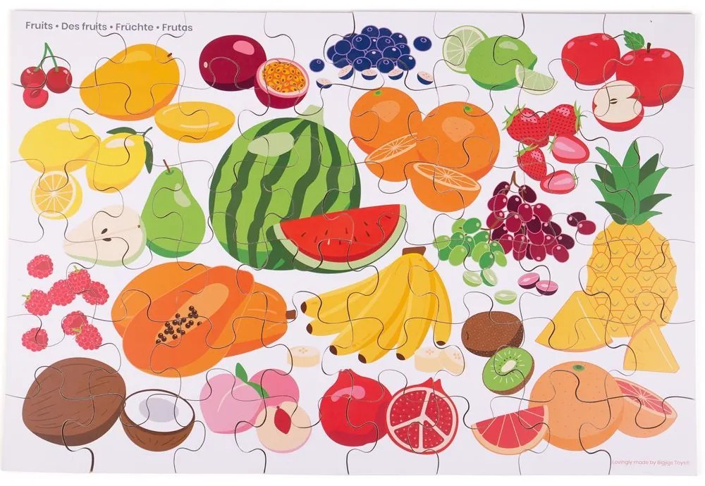 Bigjigs Toys Podlahové puzzle Ovocie