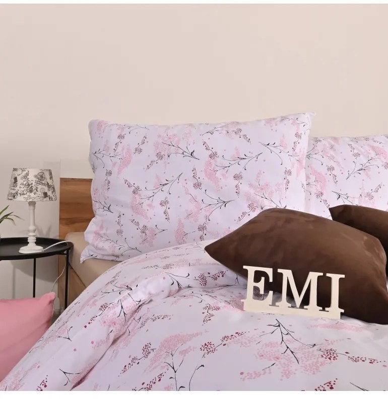 Obliečky bavlnené Sakura EMI, Štandardný set jednolôžko obsahuje 1x 140x200 + 1x 70x90