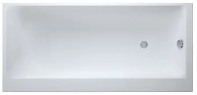 Cersanit Smart, akrylátová vaňa ľavá 170x80cm + nožičky, biela, S301-117