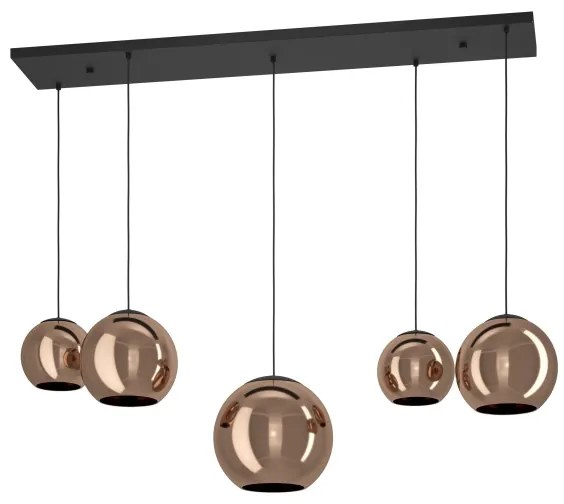 Eglo 390388 - Luster na lanku CORDOBA 5xE27/40W/230V medená