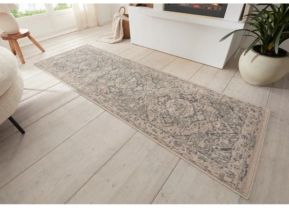 Sivobéžový behúň 80x200 cm Terrain Designer Sand – Hanse Home