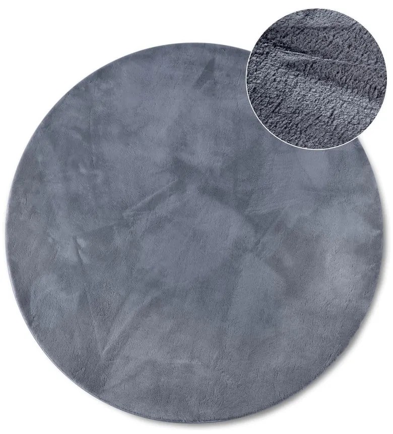 Antracitový okrúhly koberec ø 160 cm Leon – Villeroy&Boch