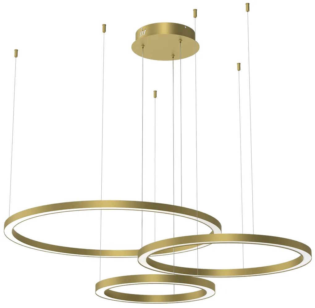 Závesné LED svietidlo Galaxia, 3x LED 85w, 3500k, g