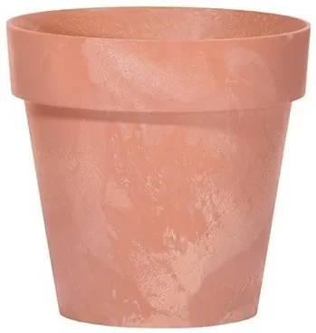 Prosperplast Kvetináč Cube beton effect terakota, varianta 17 cm