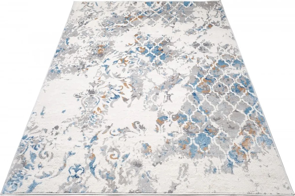 TA Koberec D632B BIELA D_MODRÉ ÚDOLIE Rozmer: 160x220 cm