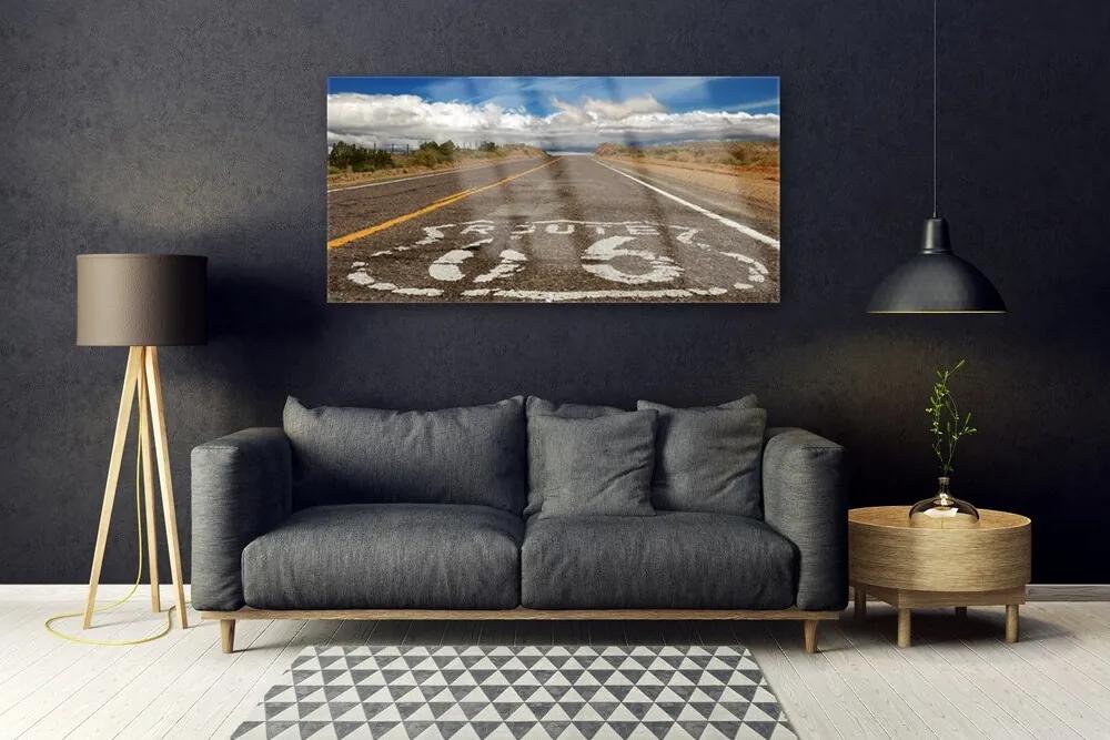 Obraz plexi Cesta na púšti diaľnica 120x60 cm