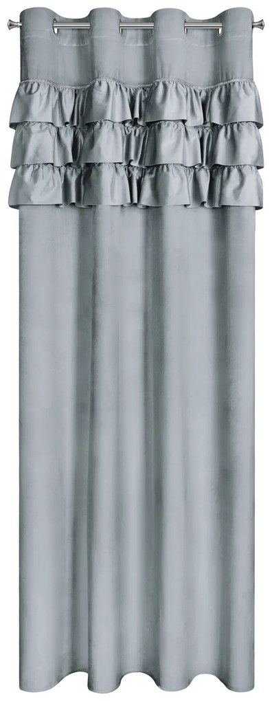ZATEMŇOVACÍ ZÁVES NA KRÚŽKOCH SAMI 140X250 CM STRIEBORNÁ