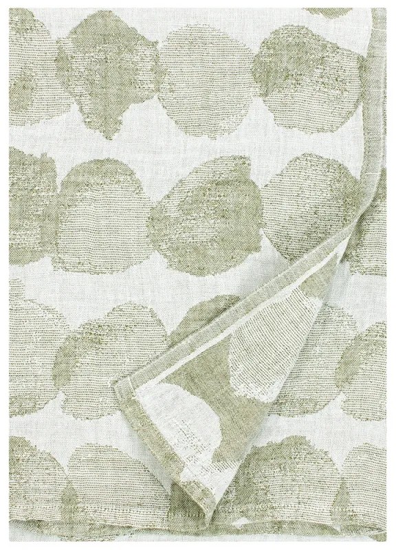 Ľanový uterák Sade, olivovo zelený, Rozmery 95x180 cm