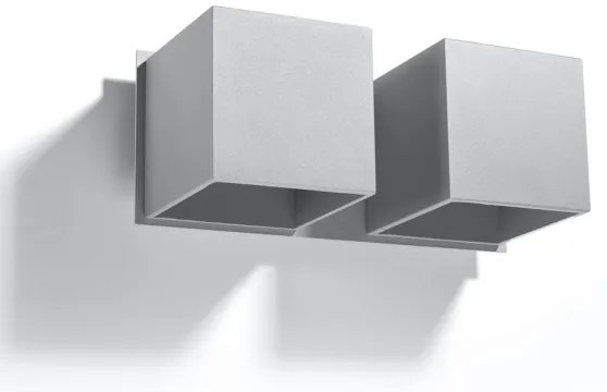 Sollux SL.0658 - Nástenné svietidlo QUAD 2xG9/40W/230V šedá