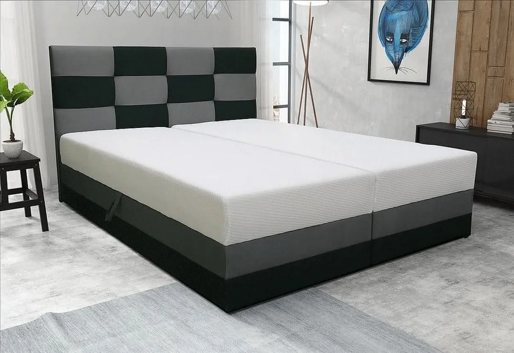Manželská posteľ MONA vrátane matraca, 160x200, Cosmic 100/Cosmic 160