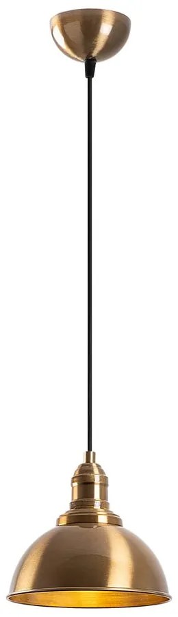 Závesné svietidlo v bronzovej farbe s kovovým tienidlom ø 21 cm Varzan – Opviq lights