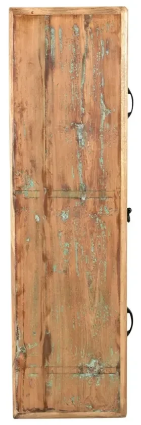 furniture-nabytek.cz - Masívna kúpeľňová skrinka Kalkata z recyklovaného dreva, lakovaná, viacfarebná – 35×35×125 cm