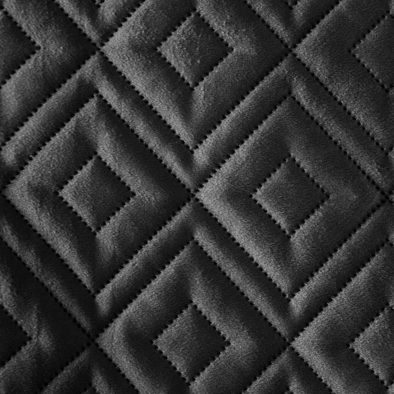 Dekorstudio Luxusný zamatový prehoz na posteľ ARIEL3 v čiernej farbe Rozmer prehozu (šírka x dĺžka): 170x210cm