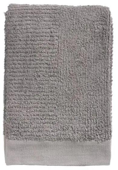 Sivohnedá bavlnená osuška Zone Classic, 70 × 140 cm