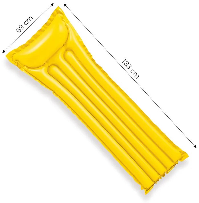 Nafukovací matrac na plávanie - žltý 59720 INTEX