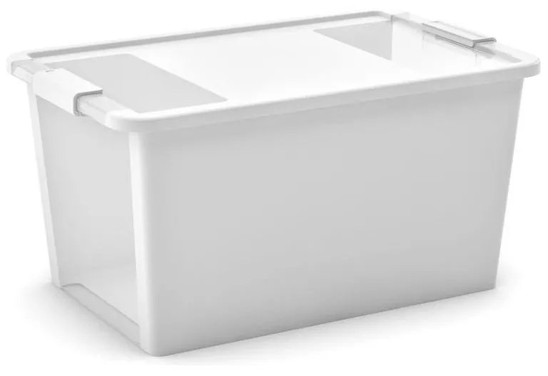 Bi box L 40 litrov kombinácia priehľadná / biela farba