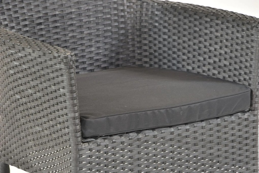 Záhradná zostava 6+1 NORIMBERG, čierny antracit