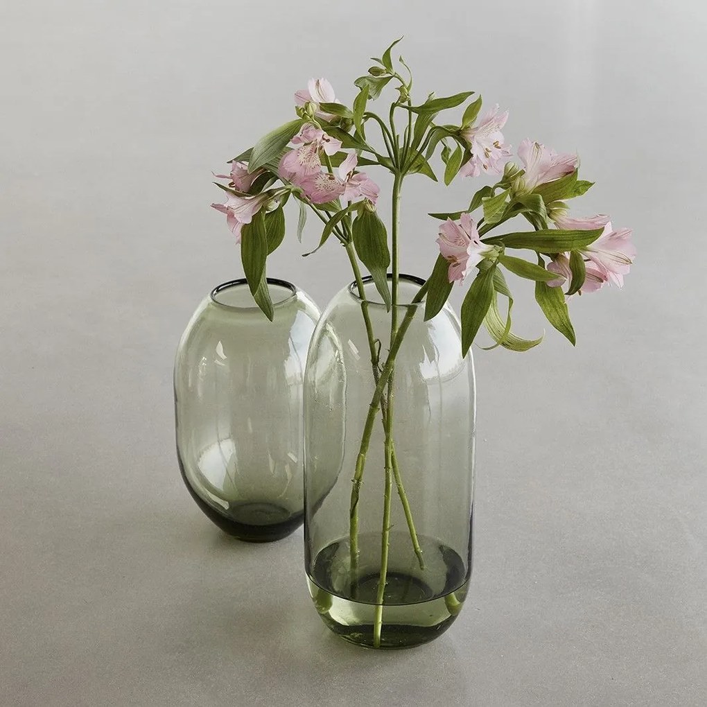 Hübsch Sklenená váza green Väčšia