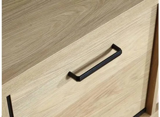Nábytok do obývacej izby Sarged IV, Osvetlenie: osvetlenie LED, Farby:: hikora prírodná, nôžky:: nie