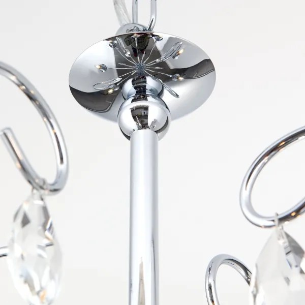 Orion LU 1658/5 - Krištáľový luster na reťazi ALESSIA 5xE14/40W/230V lesklý chróm