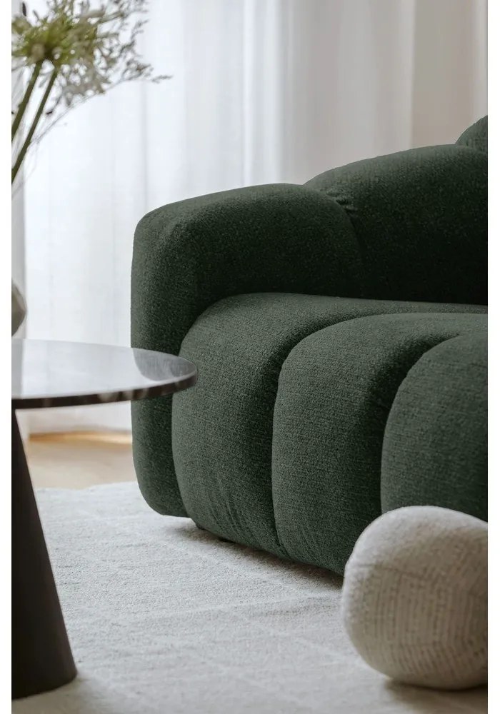 Tmavozelená rohová pohovka (ľavý roh/do L) Shell – Miuform