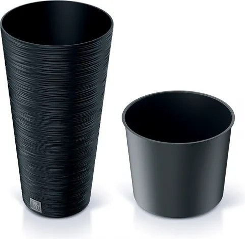 Plastový kvetináč DFRH300 30 cm - antracit