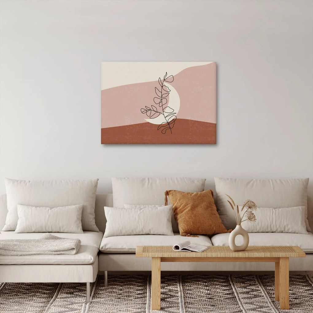 Obraz - Boho listy N⁰2 (70x50 cm)