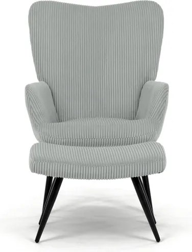 Relaxačné kreslo s podnožou AK-L7285 Sivomodrá manchester látka