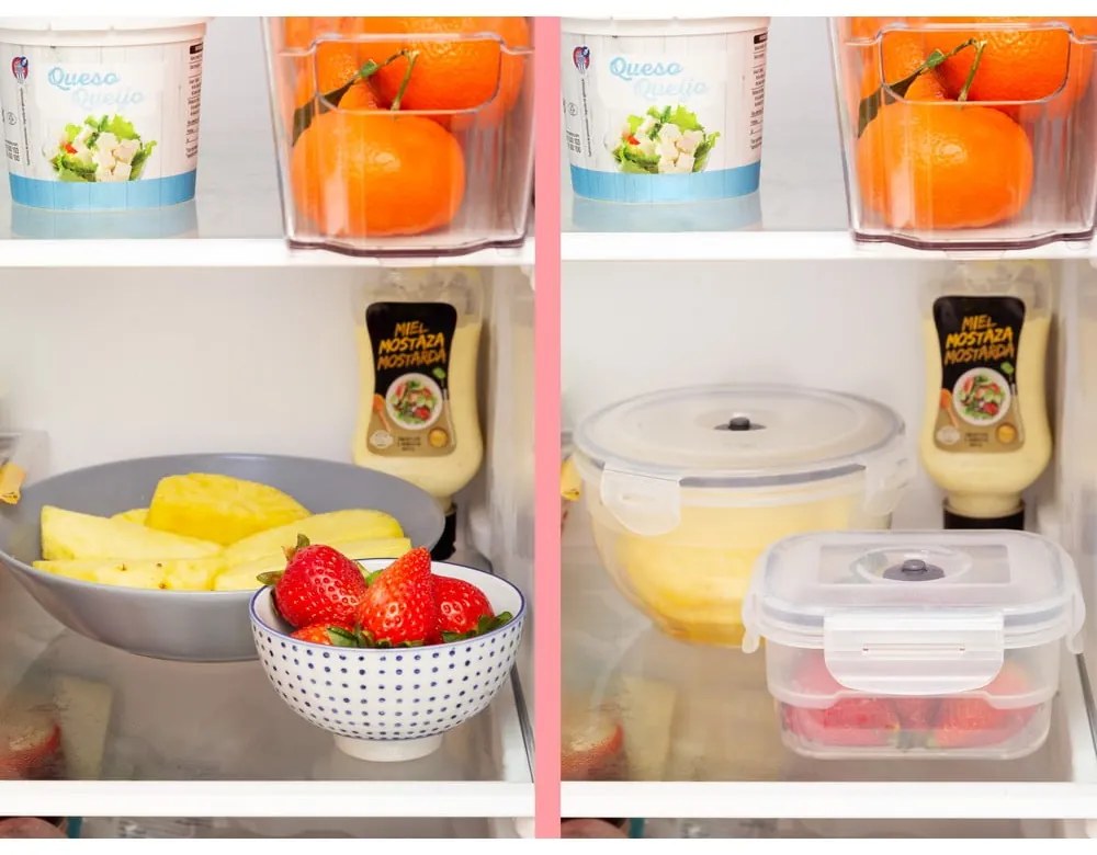 Súprava 3 boxov na potraviny a vákuovej pumpy Compactor Food Saver