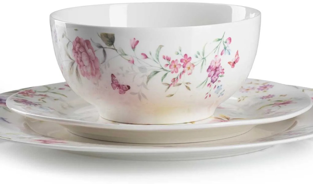 Porcelánový dezertný tanier Delicate Flowers, (fi) 19 cm, kvety