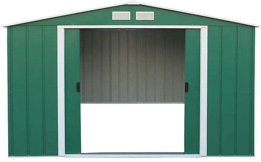 Eco kovový záhradný domček 3627x3221x1961 zelený