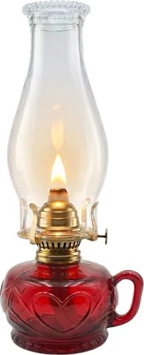 Brilagi - Petrolejová lampa MERLIN červená