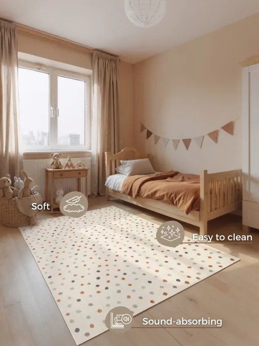 Koberec Hanse Home ADVENTURES KONFETTI krémový