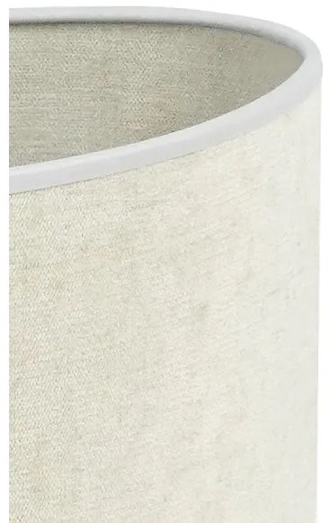 Duolla - Stolná lampa OVAL 1xE27/15W/230V pr. 30 cm šedá