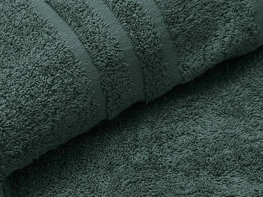 Osuška Comfort 70 x 140 cm tmavozelený, 100% bavlna