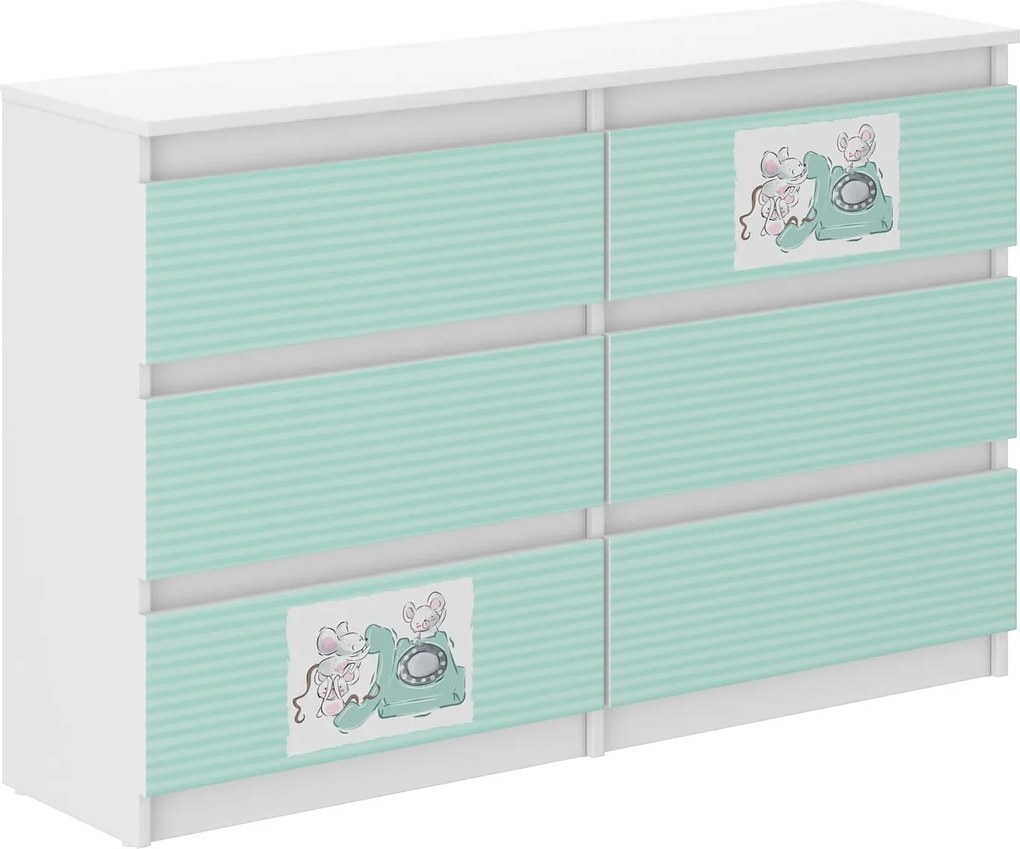 Wooden Toys Detská komoda R-120 PRIATELIA