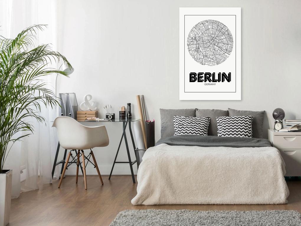 Artgeist Obraz - Retro Berlin (1 Part) Vertical Veľkosť: 80x120, Verzia: Premium Print