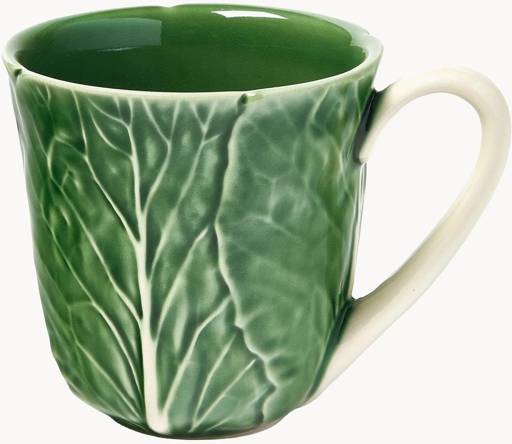 Ručne maľované hrnčeky Cabbage, 4 ks