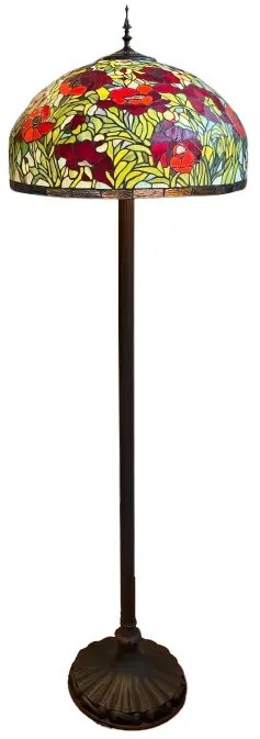 Luxus vitráž Tiffany lampa chain Ø50*160 POPPY