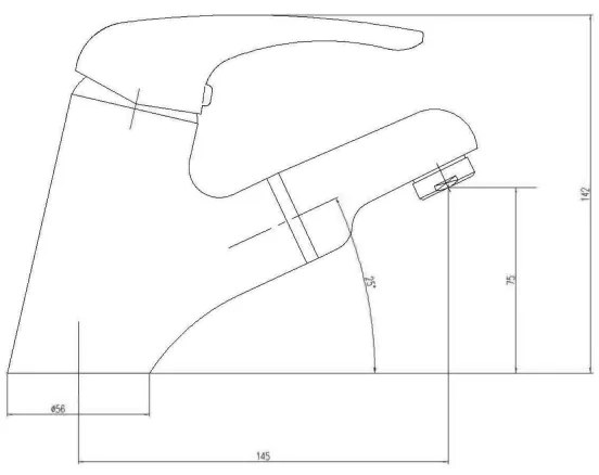 Aqualine - Umývadlová batéria KASIOPEA 14,2 cm, lesklý chróm