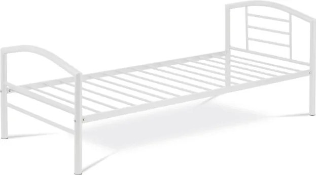 Kovová posteľ 90 cm biela BED-1900 WT