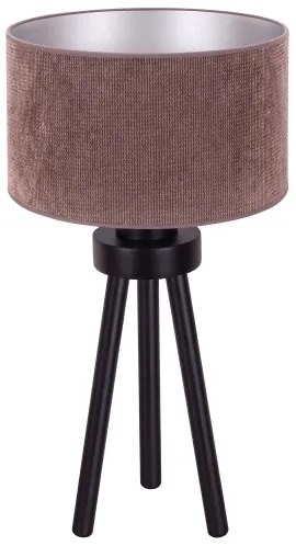 Duolla - Stolná lampa LYON 1xE27/15W/230V pr. 30 cm hnedá