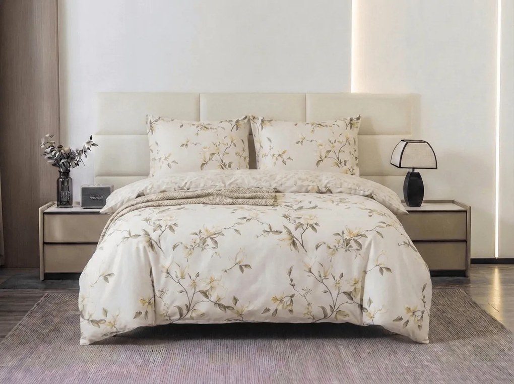 Flanelové obliečky z mikrovlákna LUNAVA krémové Rozmer obliečky: 70 x 90 cm | 140 x 200 cm