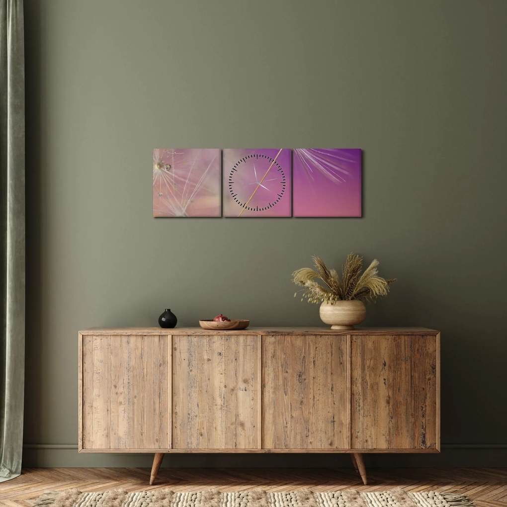 Obraz šťastia (s hodinami) (90x30 cm)