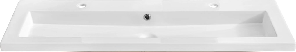 Comad Nábytkové keramické umývadlo UM-8070 SPIRIT 120 DP, 121x46 cm, biela lesklá