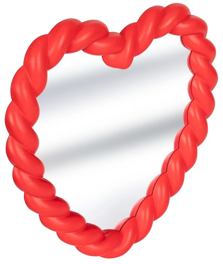 Zrkadlo Heart, červené