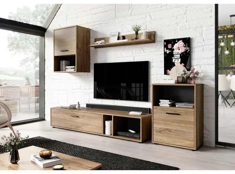 Laski Obývacia stena Halo dub