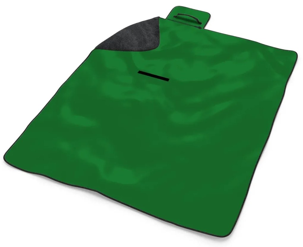 Sablio Plážová deka Tmavozelená: 200x140 cm